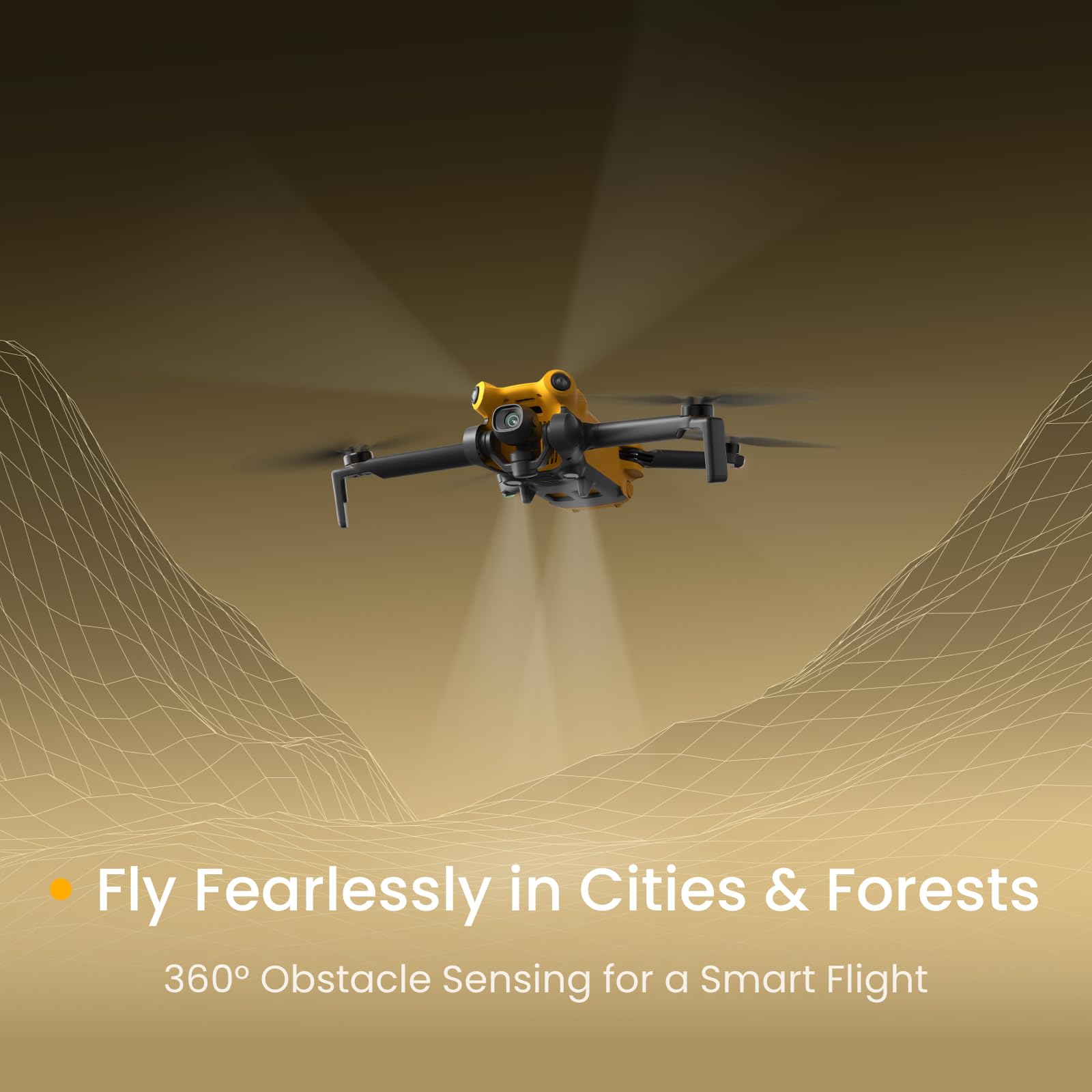 SKYROVER X1 360° obstacle sensing helps beginners navigate tight spaces