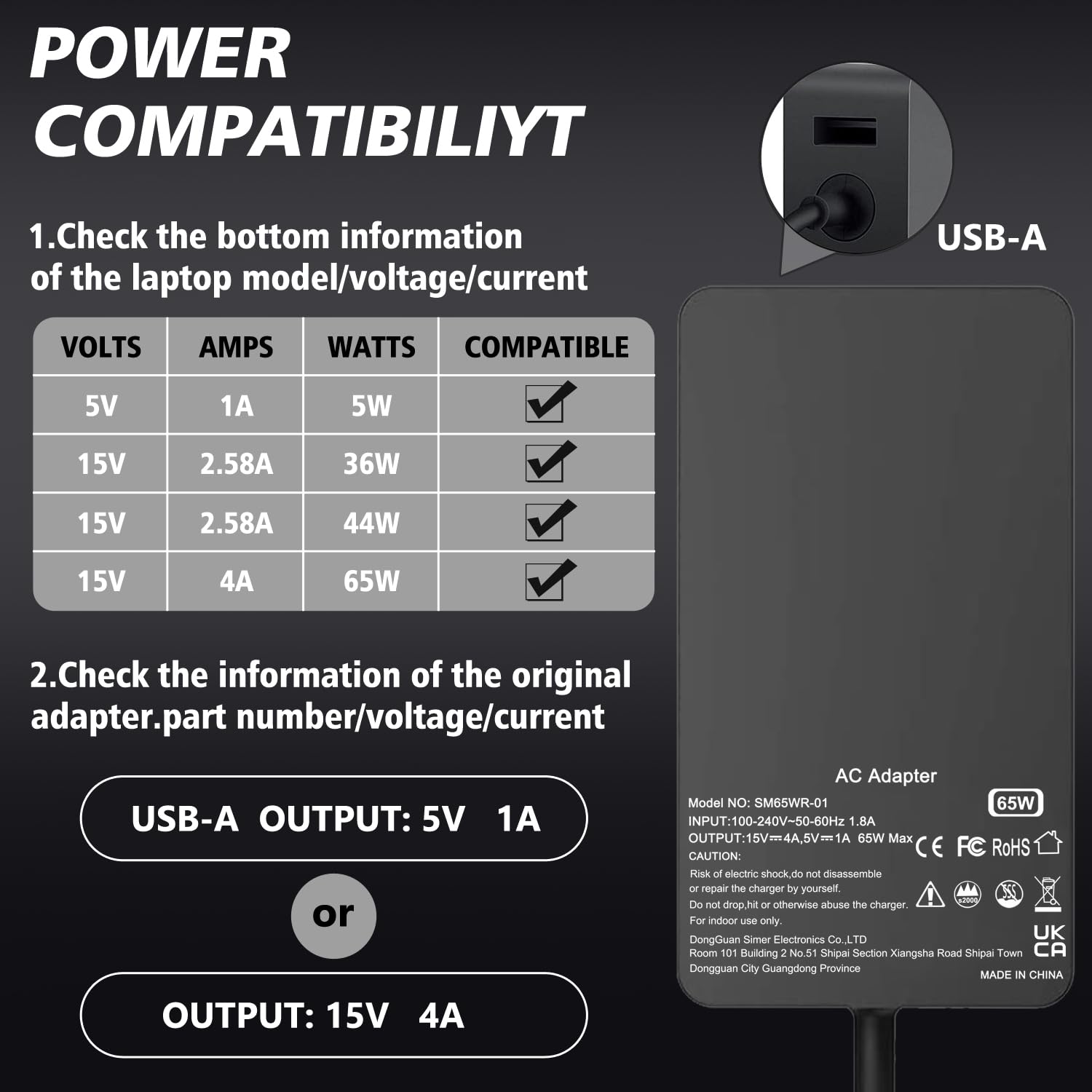 Skyvast 65W Surface Pro charger safety features guard against common charging risks.