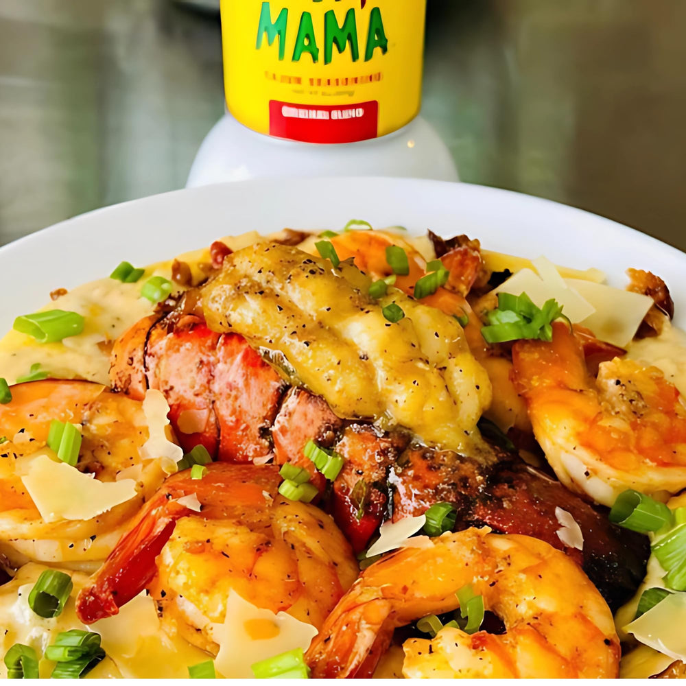 Season shrimp and crawfish with a balanced, not overly spicy kick.