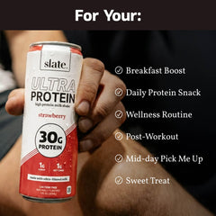 Slate Milk Neapolitan pack twelve cans, convenient ready-to-drink nutrition