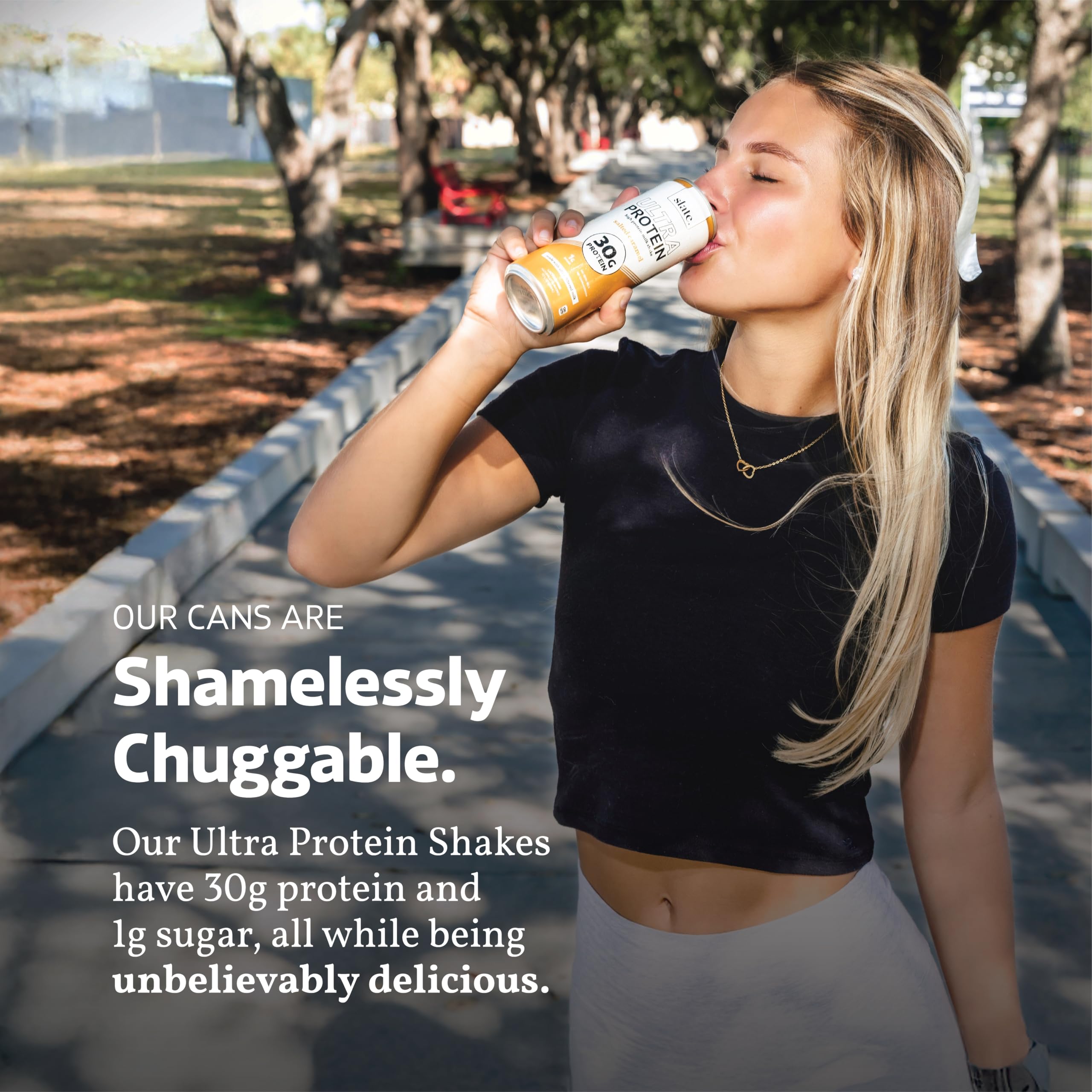 Slate Milk Ultra Protein Shake 12-can bundle helps planning weekly protein
