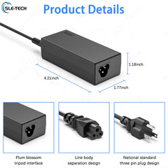 SLE-TECH 65W USB-C charger side with ports for versatile device use.