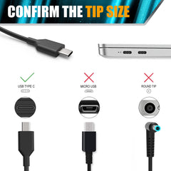 SLE-TECH USB-C charger compatible with Lenovo ThinkPad Yoga for daily use