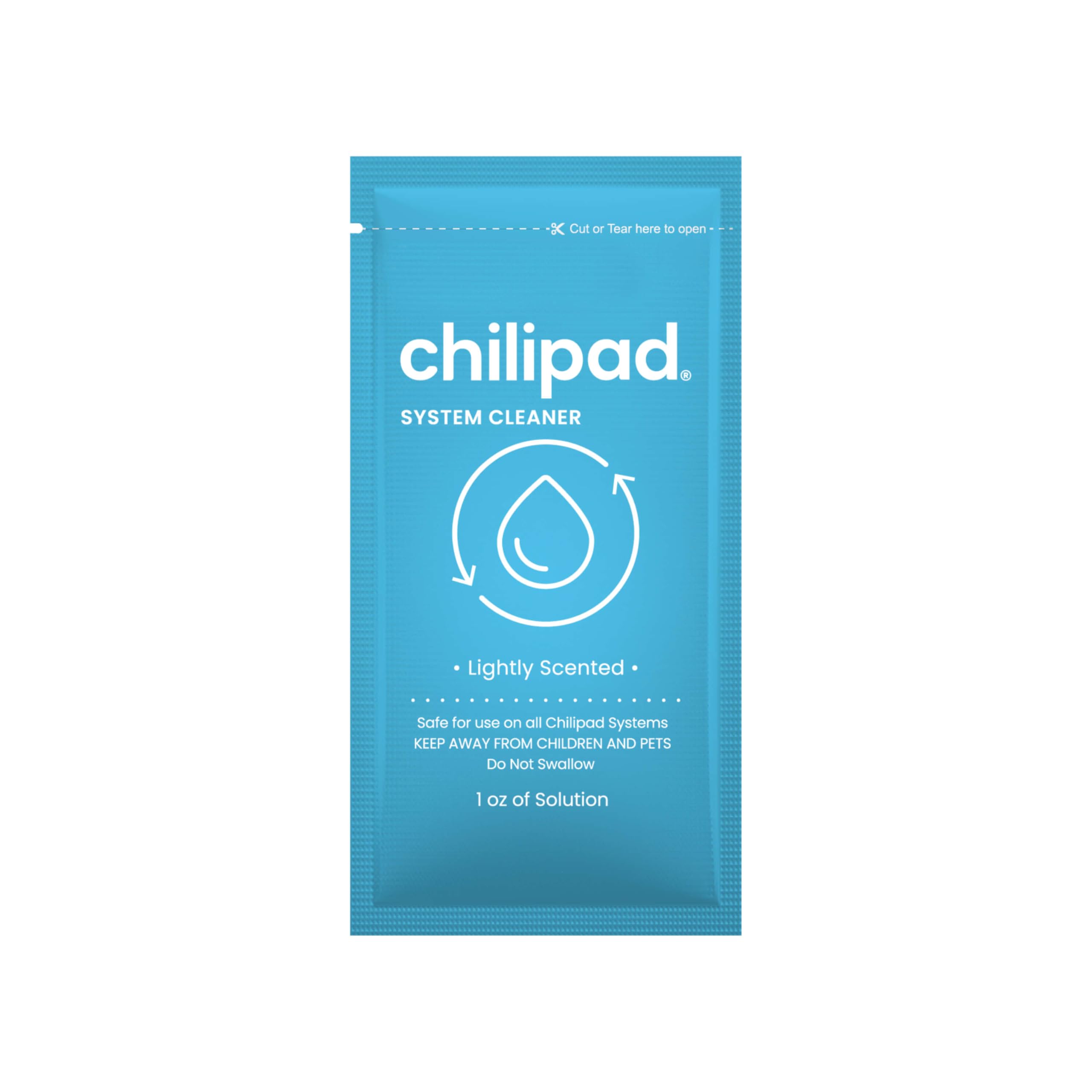 Sleepme ChiliSleep Cleaner 1oz packet for easy monthly maintenance.