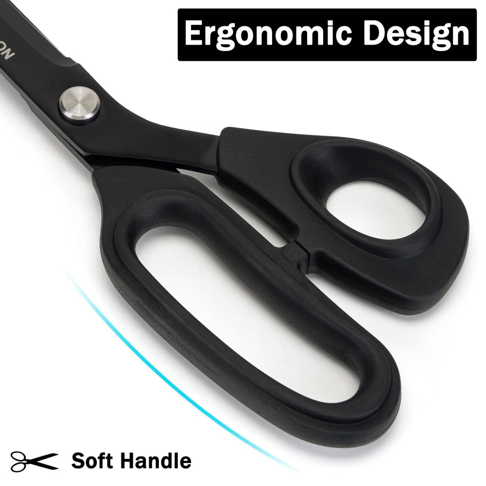 SLEMOON 10-inch scissors rust-resistant blades in action