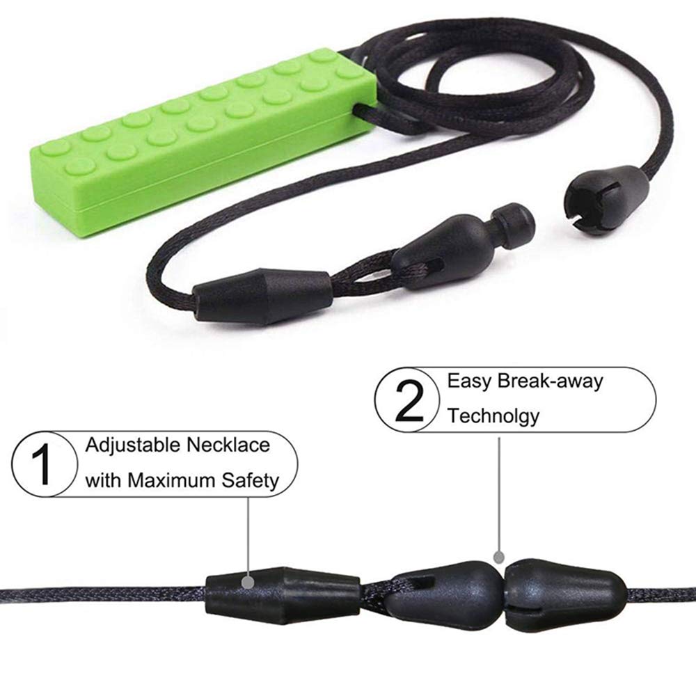 SLGOL chew necklace featuring adjustable cord for a comfortable fit.