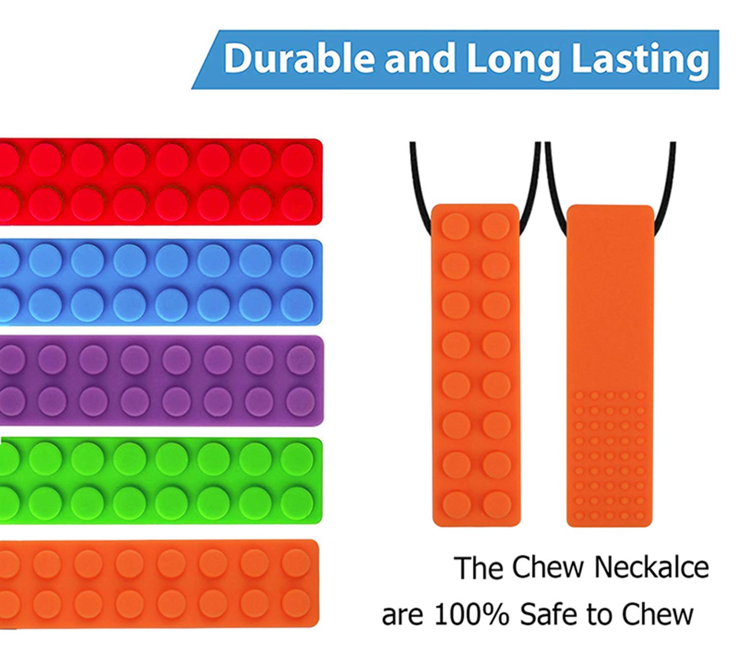 SLGOL silicone, BPA-free material for safe chewing use.