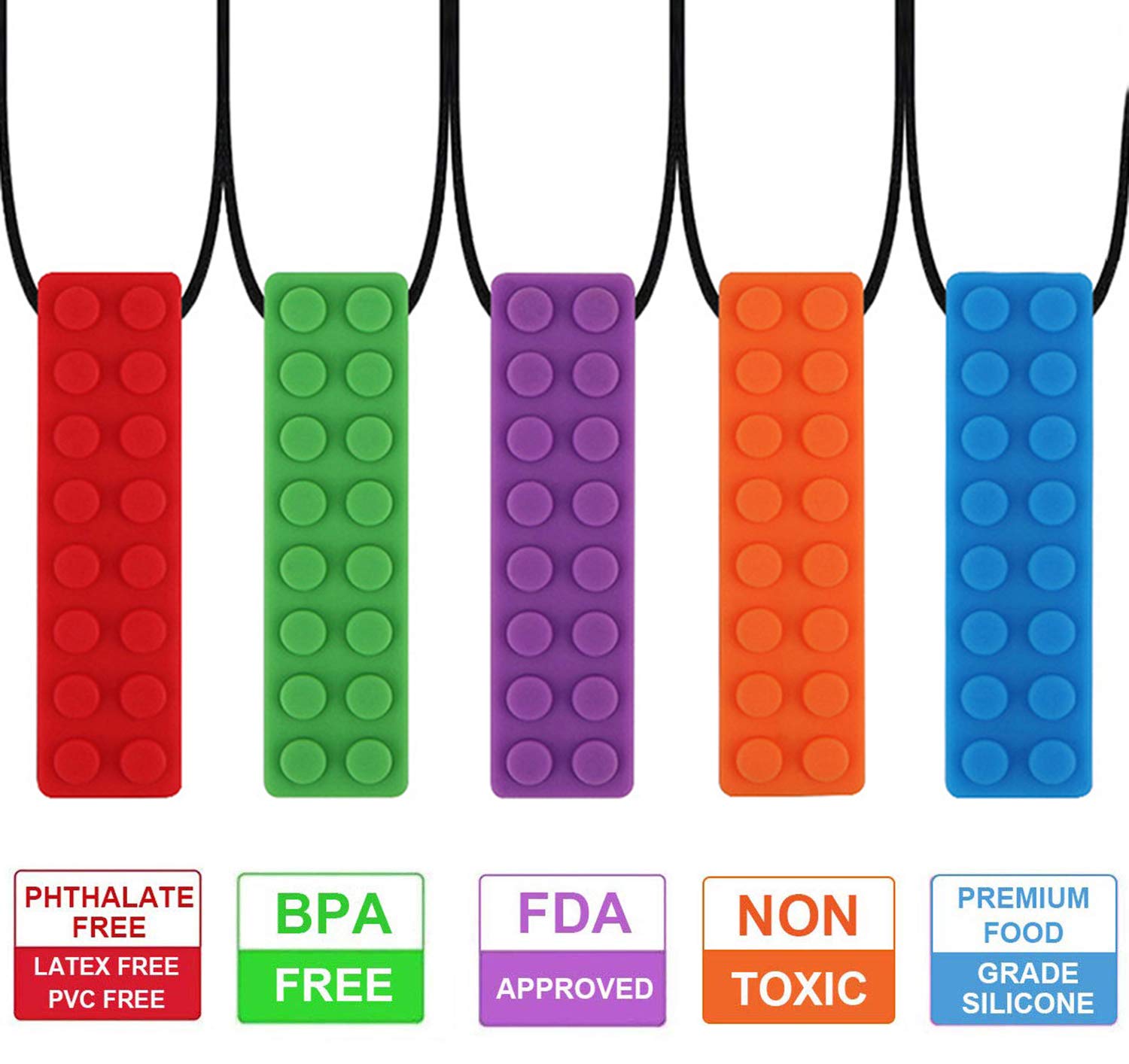 SLGOL chew necklaces easy to clean and durable for daily use.