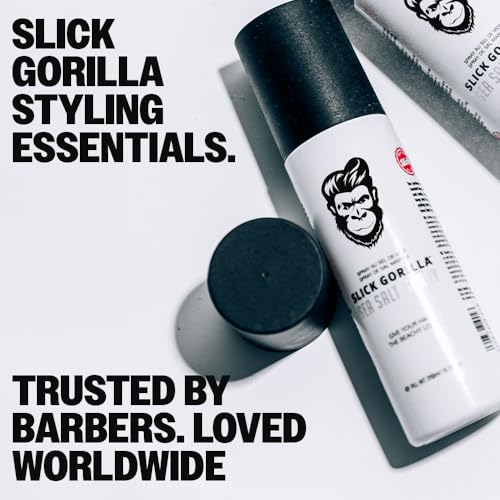Clean ingredients highlighted on Slick Gorilla Sea Salt Spray packaging