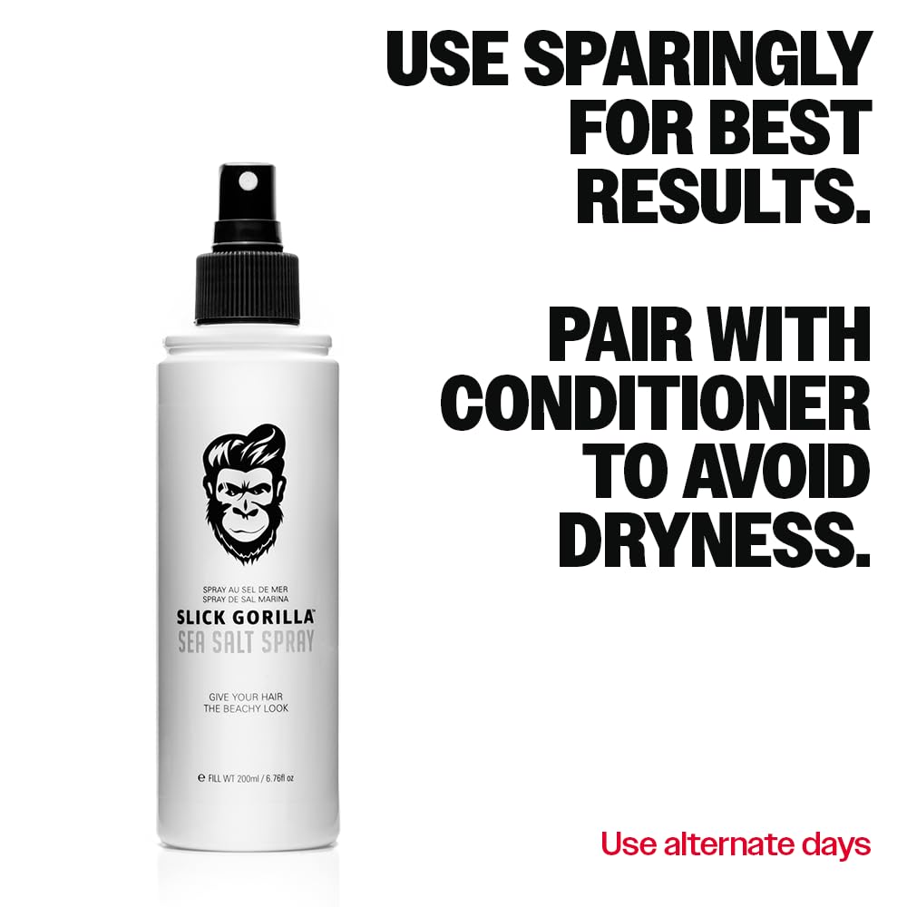 Travel-size Slick Gorilla Sea Salt Spray ideal for on-the-go styling