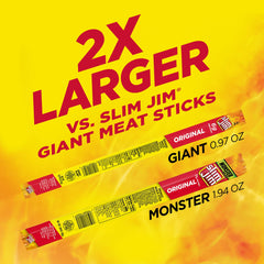 Slim Jim 11g protein per stick illustration emphasizes heartiness.