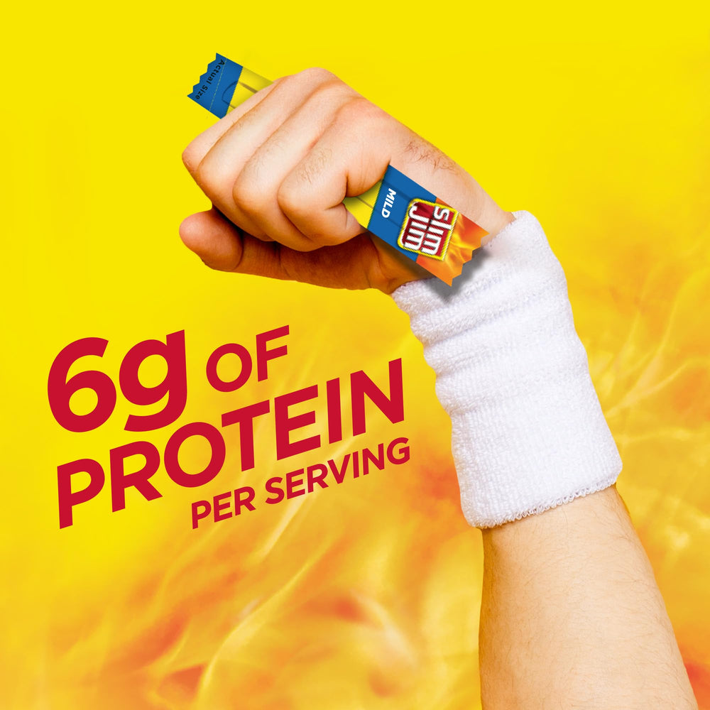Slim Jim bold smoky aroma inviting quick snacking