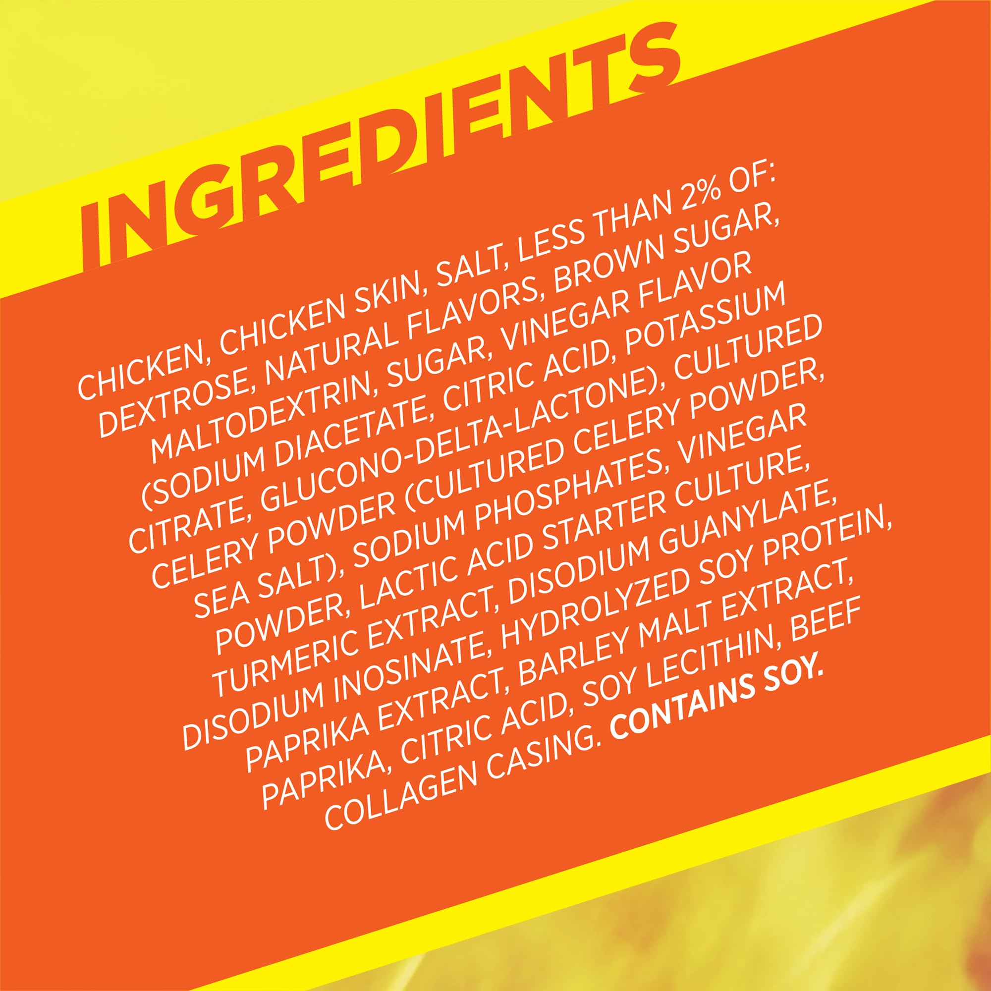 Slim Jim Giant Chicken Sticks display showing 6g protein per stick for active snacking