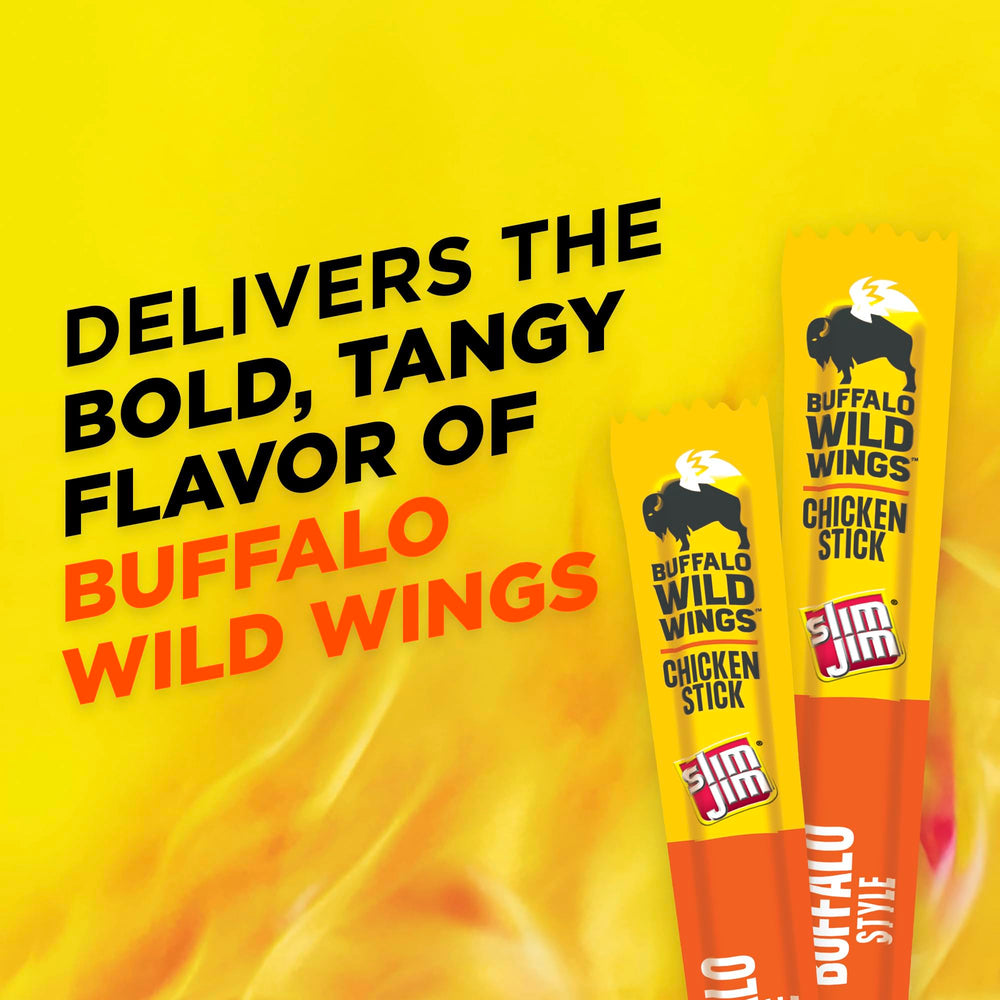 Slim Jim Giant Chicken Sticks on-the-go convenience in a portable snack setting