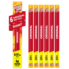 Slim Jim Giant Original pack front showing bold flavor.