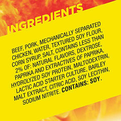 Slim Jim on-the-go snack-packaging demonstrates portable, ready-to-eat satisfaction.