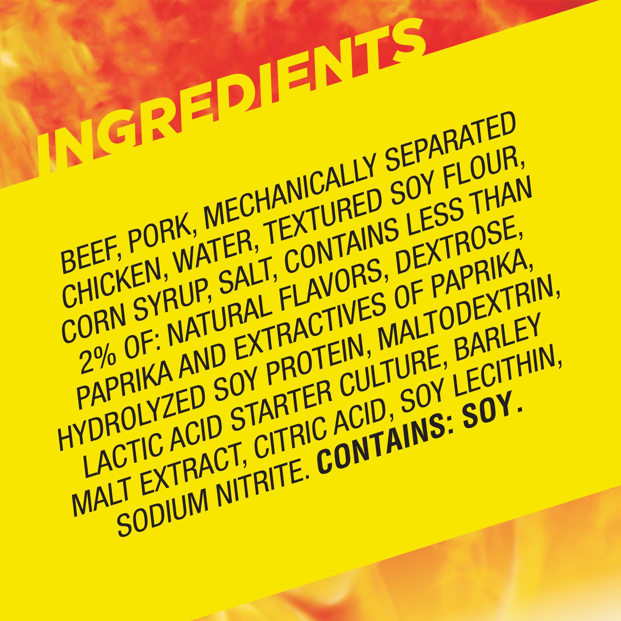 Slim Jim Original Smoked Meat Sticks keto-friendly snack with 2 g protein.