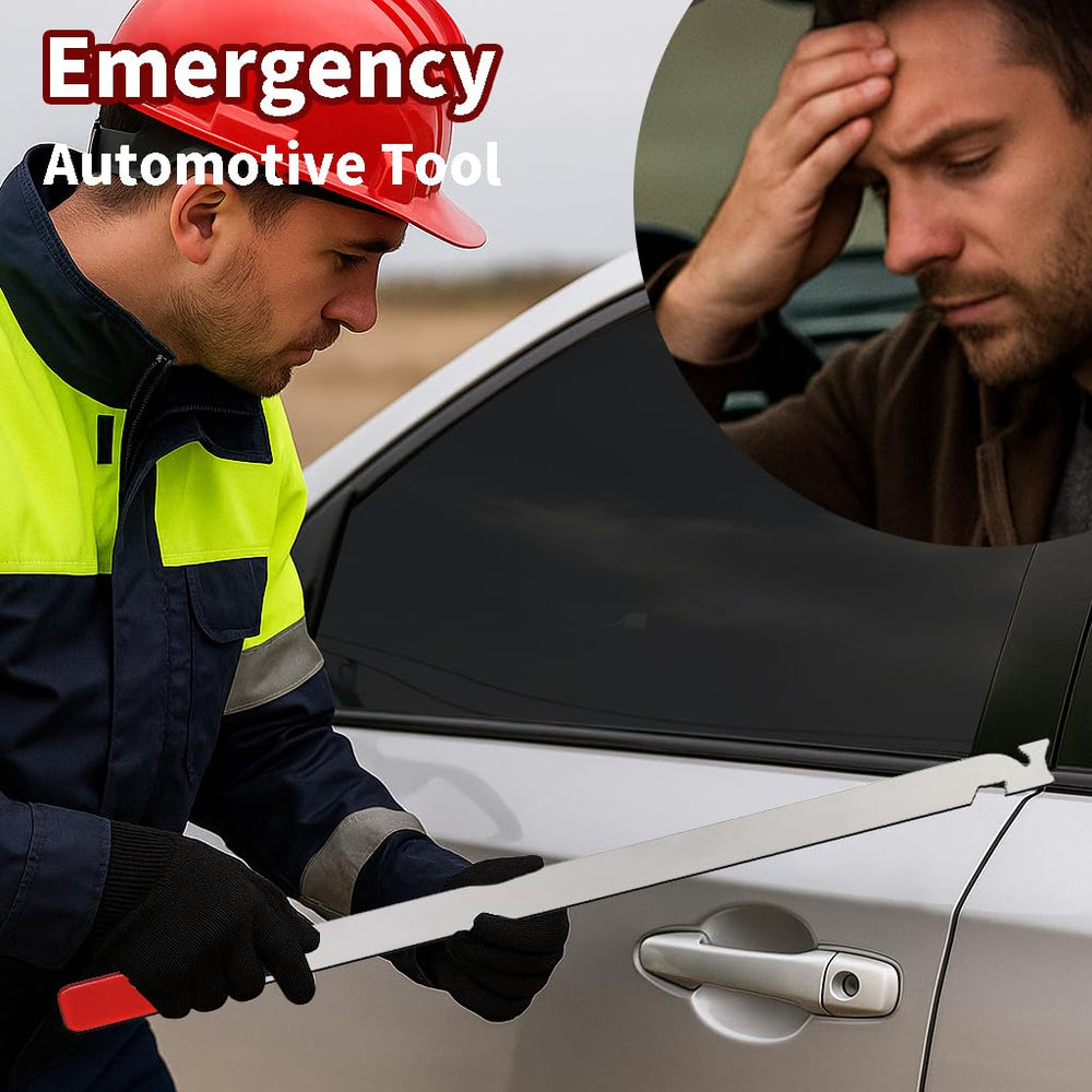 Slim Jim Tool non-damaging, smooth finish used in roadside scenarios