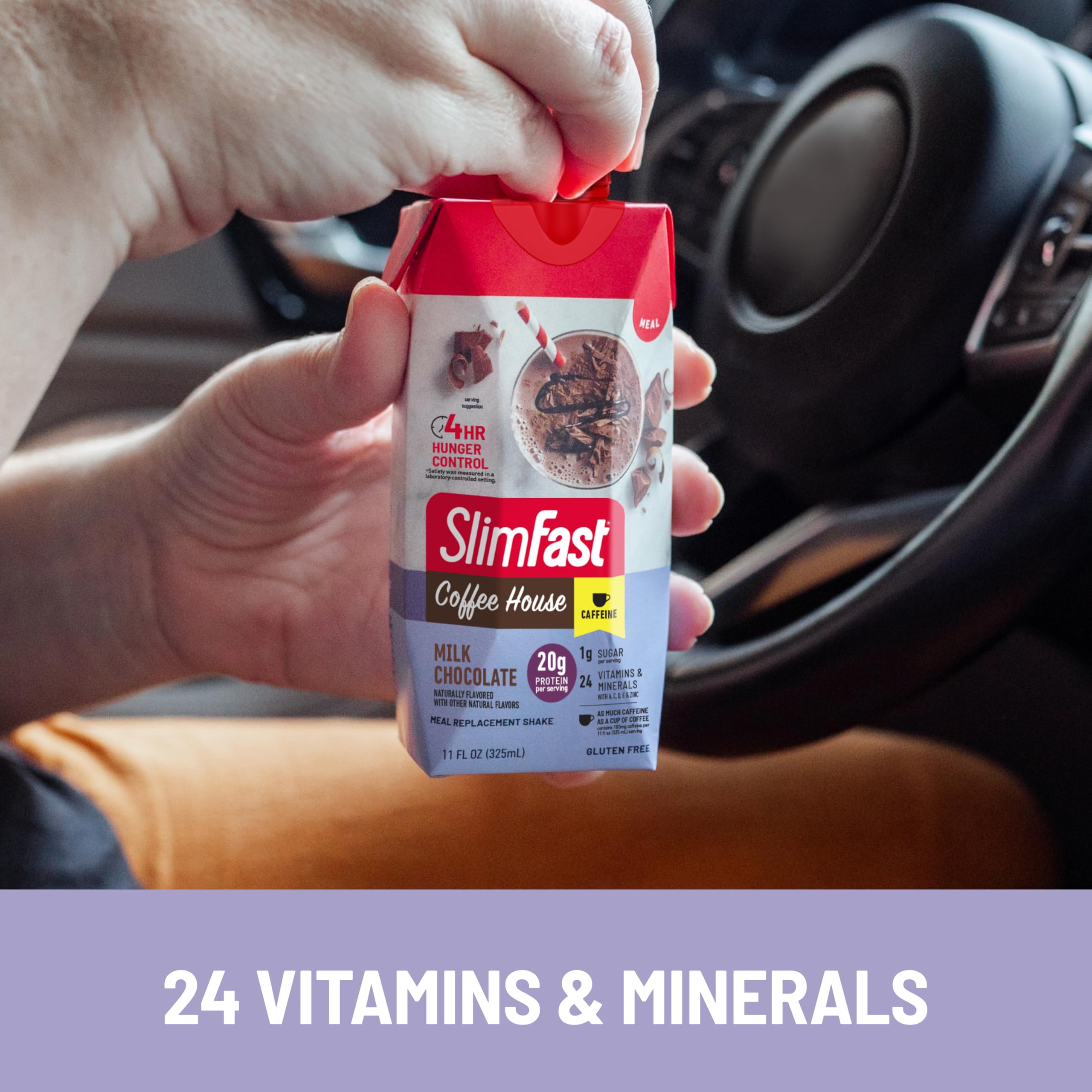 SlimFast 12-pack box—grab-and-go meal replacement option