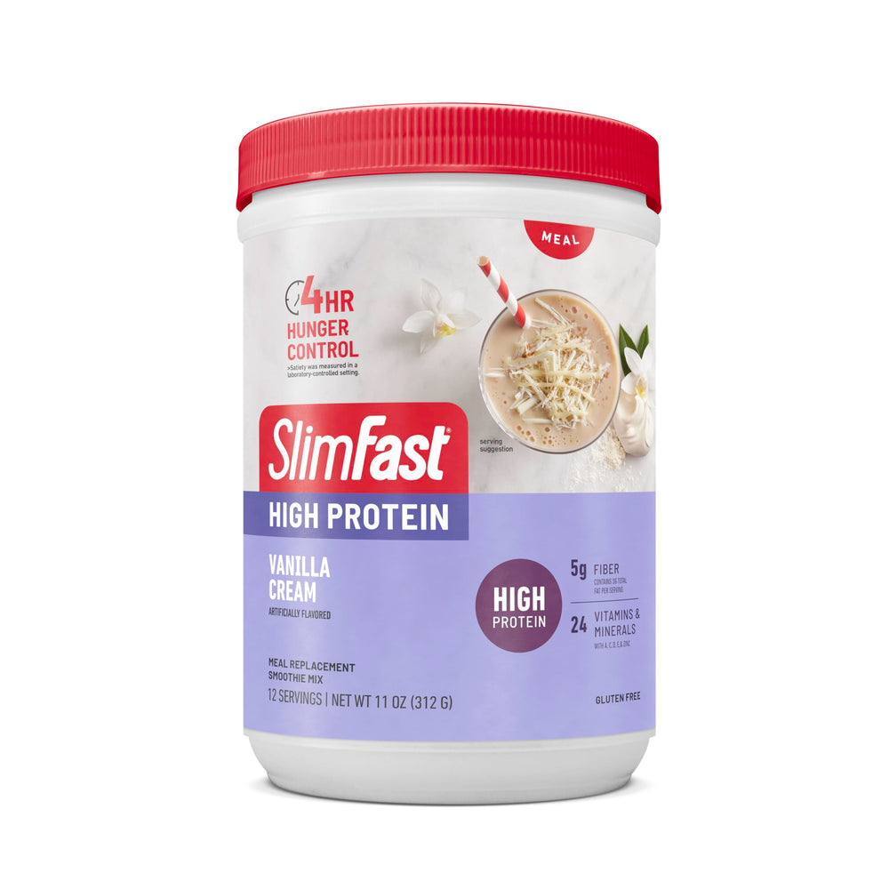 SlimFast 5g fiber digestive support helps digestion and fullness.