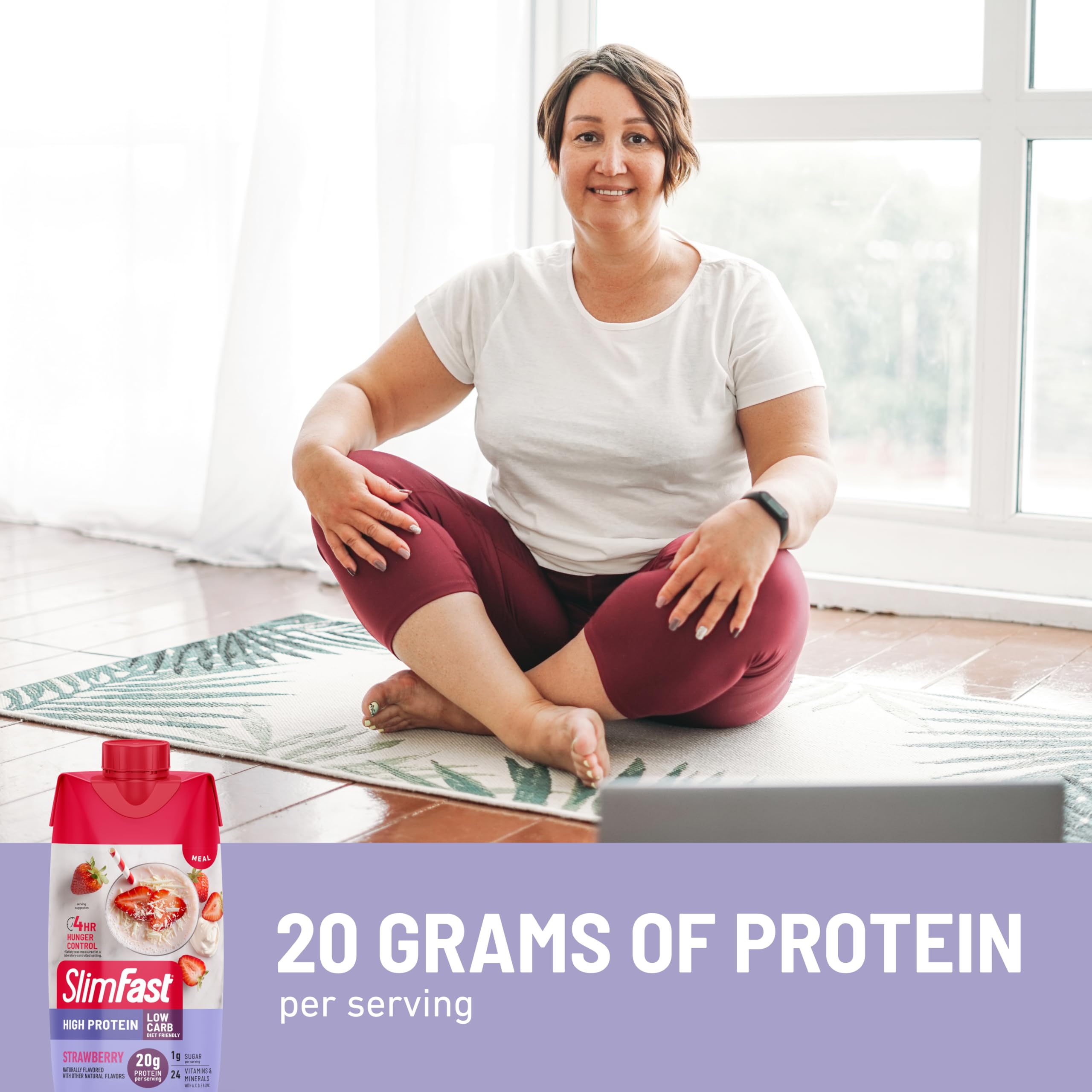 Gluten-free, low-carb shake packaging supports a flexible diet