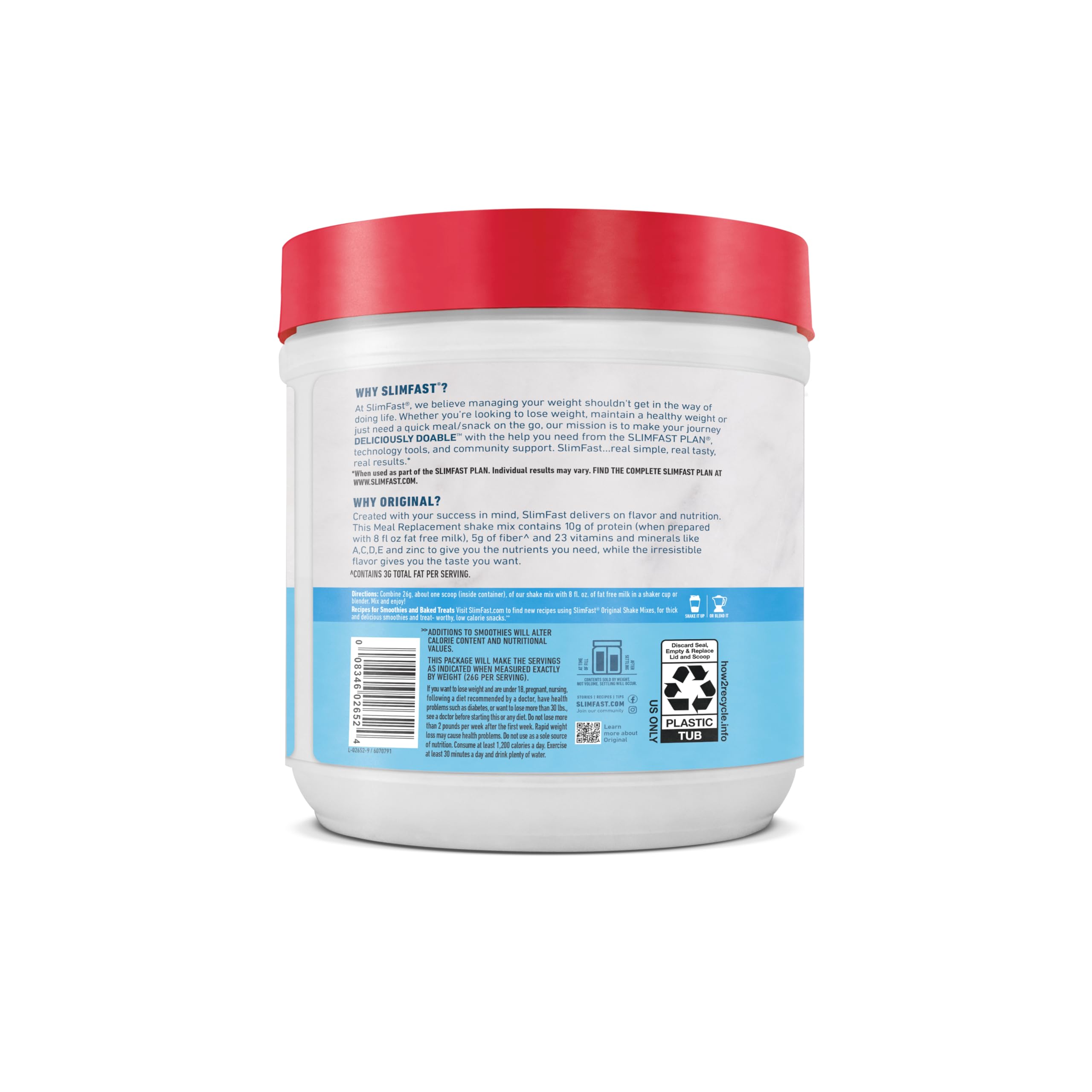 Shake poured beside a clock, implying on-the-go weight management