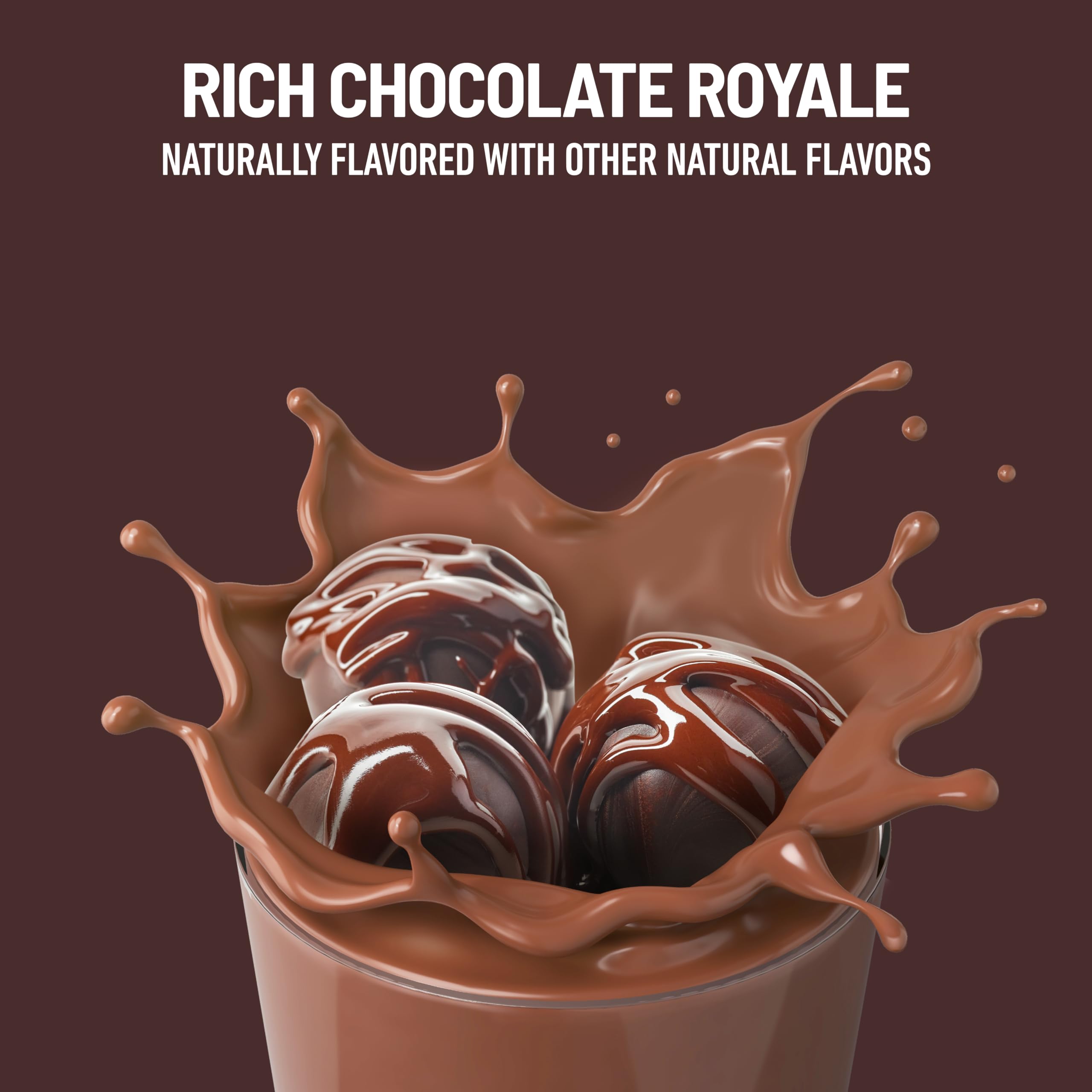 SlimFast Original Rich Chocolate Royale variety visual highlighting the five available flavors.
