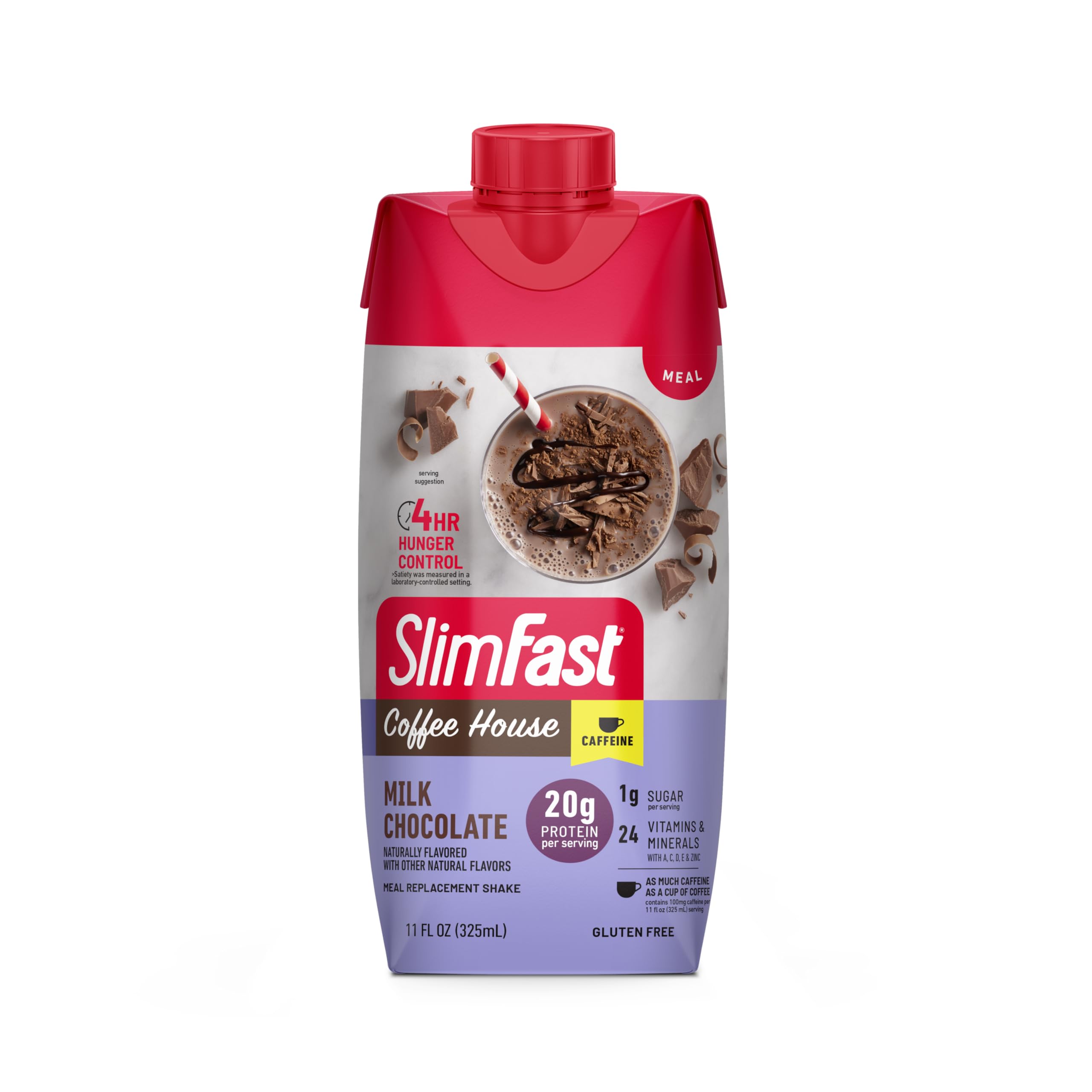 SlimFast Ready-to-Drink shake on the go—meal replacement convenience