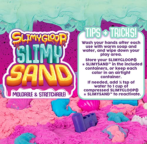 SLIMYSAND sensory art ideas show how to combine with plates and tools.