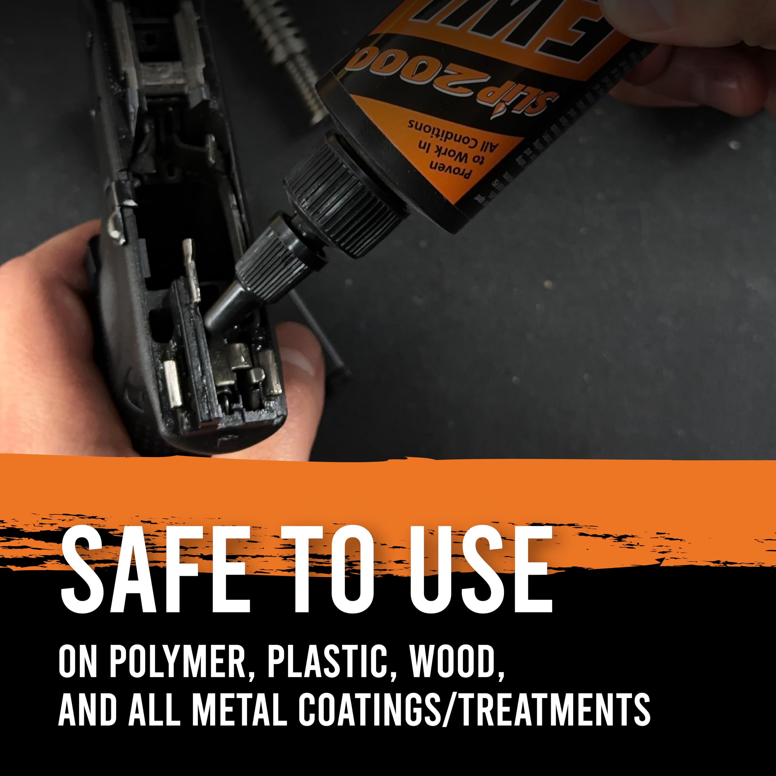Slip2000 EWL protective barrier coverage helps reduce residue buildup on moving parts