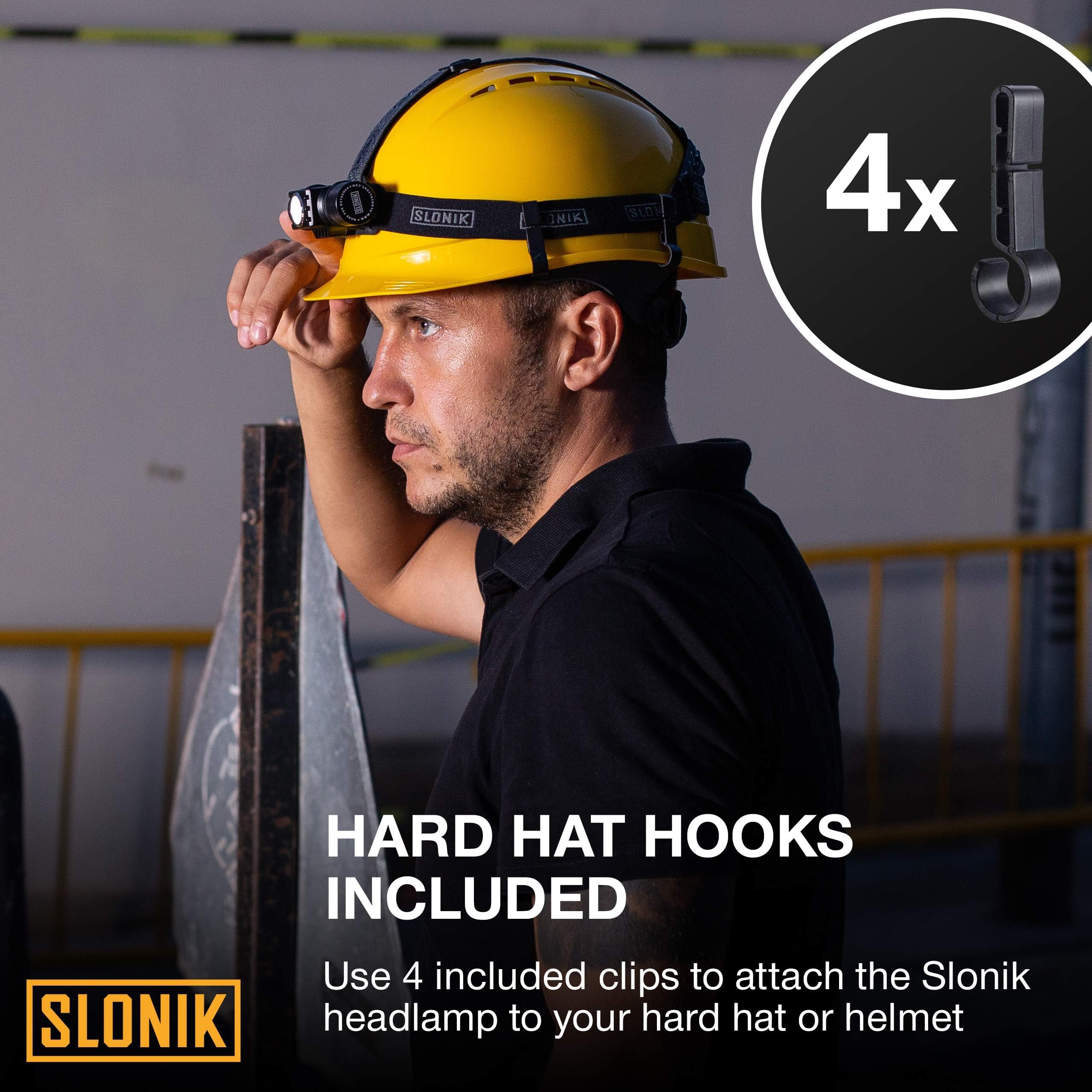 SLONIK headlamp headband offers comfortable, adjustable fit during long hikes
