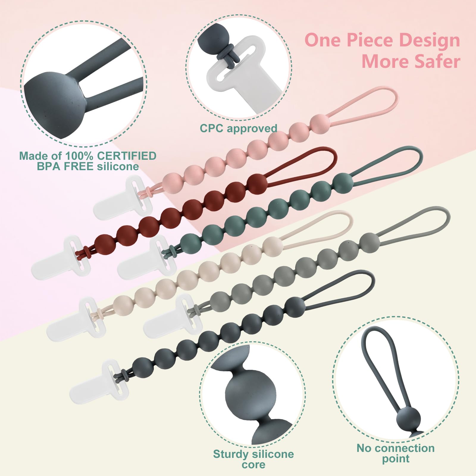 Slotic rust-free holders close-up for daily baby use.