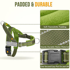 SlowTon soft padded nylon harness provides comfortable wear for dogs