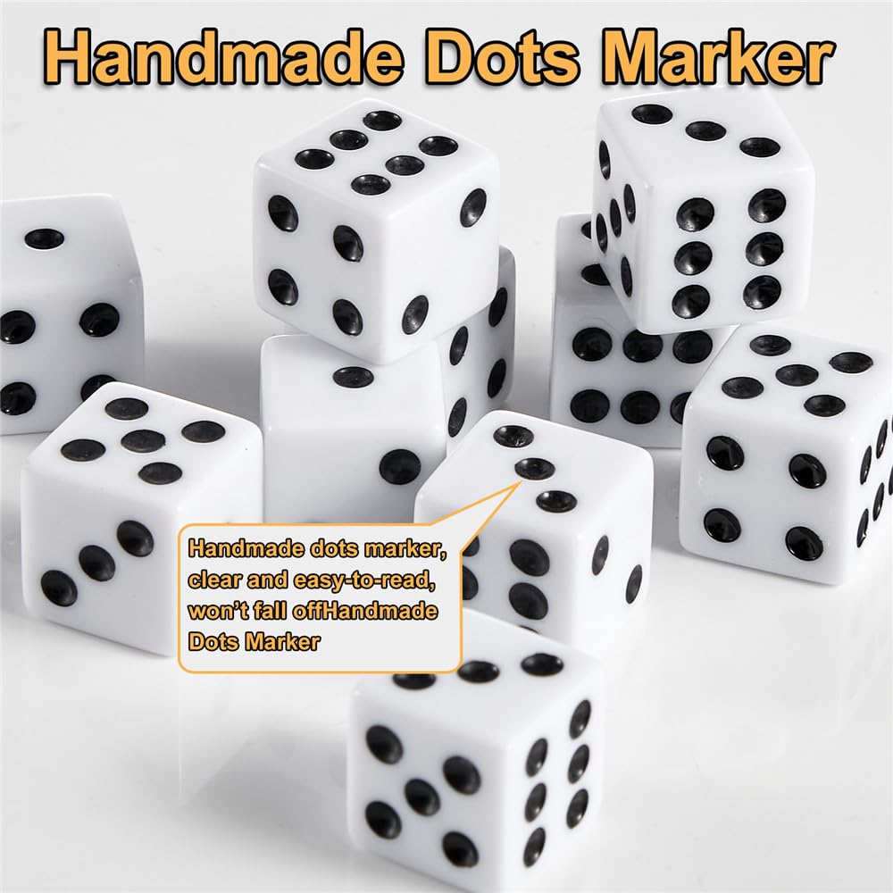 SLSESIN durable acrylic dice with smooth finish for reliable rolls.