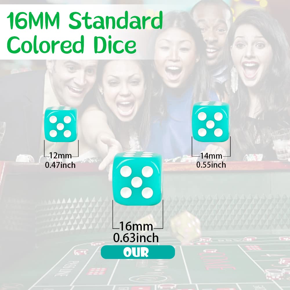 SLSESIN portable box keeps colorful dice organized for travel and play.
