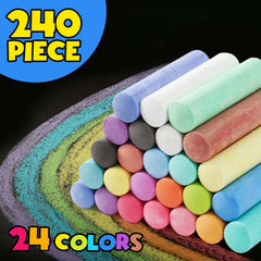 Small Fish dustless, non-toxic chalk ensures cleaner hands during play.