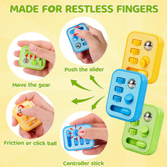 Small Fish fidget cube roller provides rolling tactile relief on the go.
