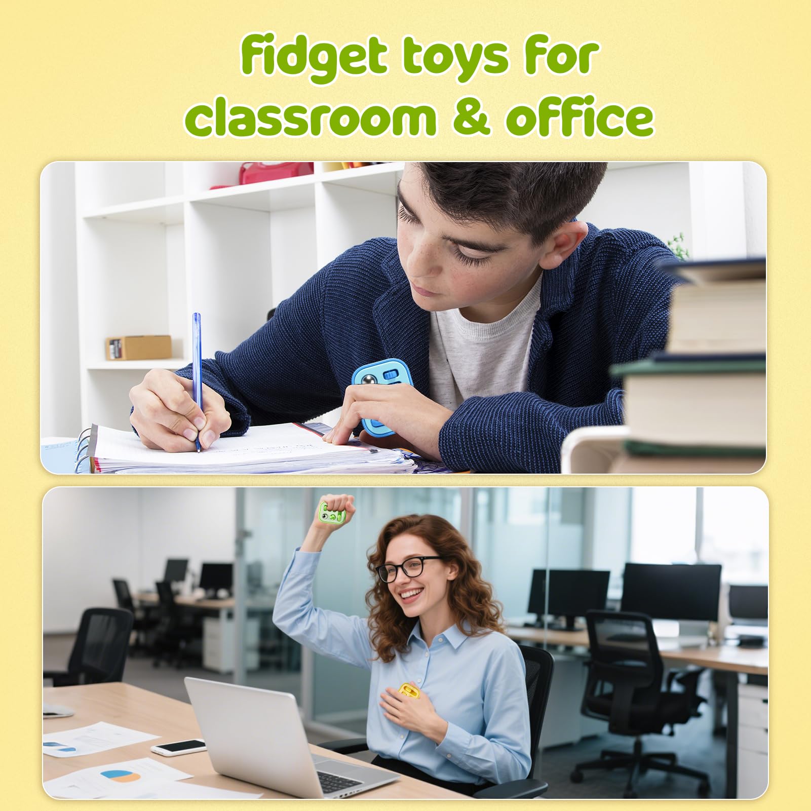 Small Fish fidget cube slider enables quiet, focused engagement.