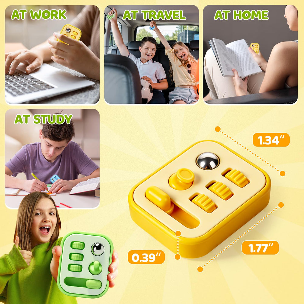 Small Fish fidget cube steel balls delivers tactile feedback for calm focus.