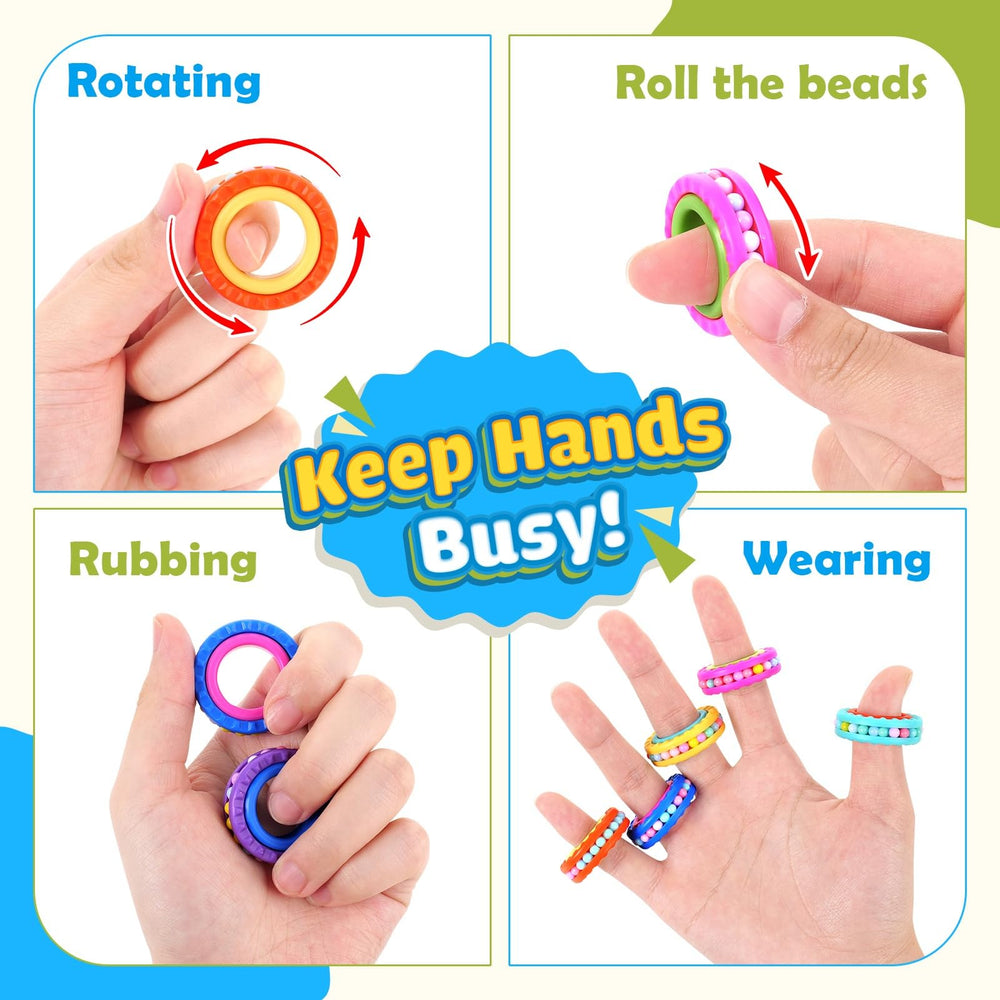 Small Fish fidget rings durable, odorless plastic for daily use and reliability.