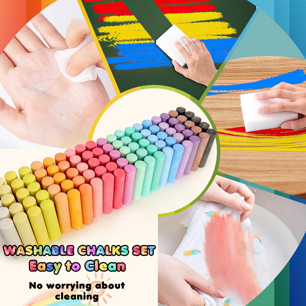 Small Fish chalk supplies for kids parties and classroom activities encouraging creativity.