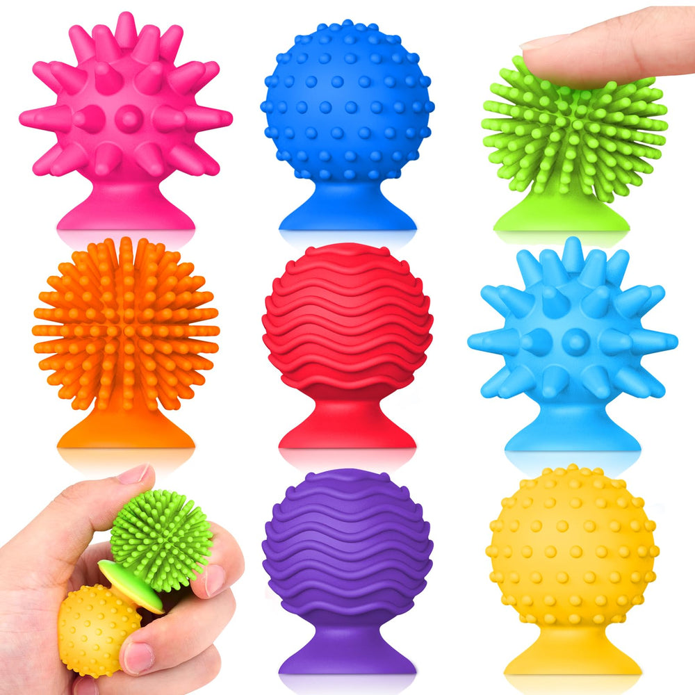 Small Fish sensory fidget toy with textured suction cups for focused play at home