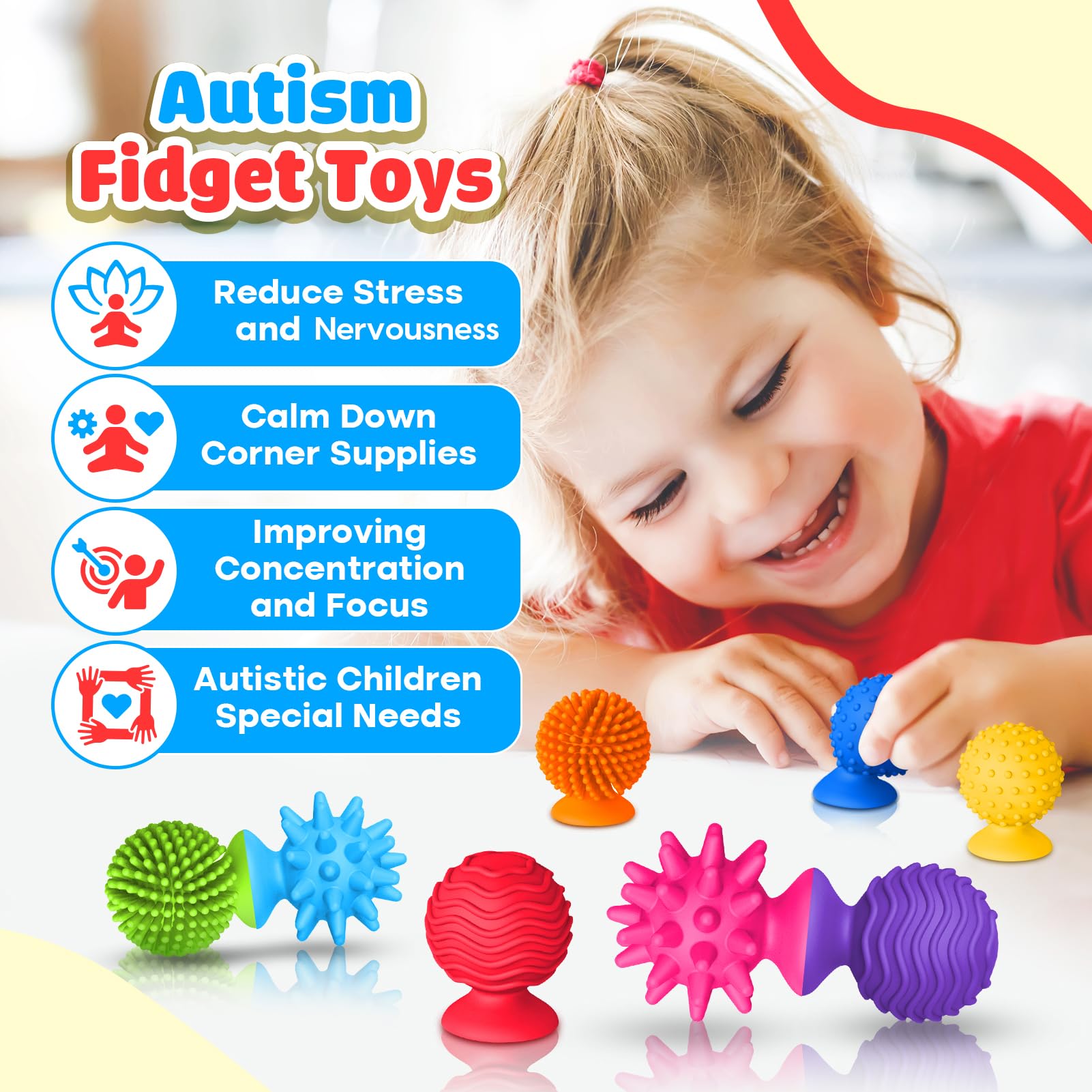 Small Fish suction cup toy for bath time tactile exploration