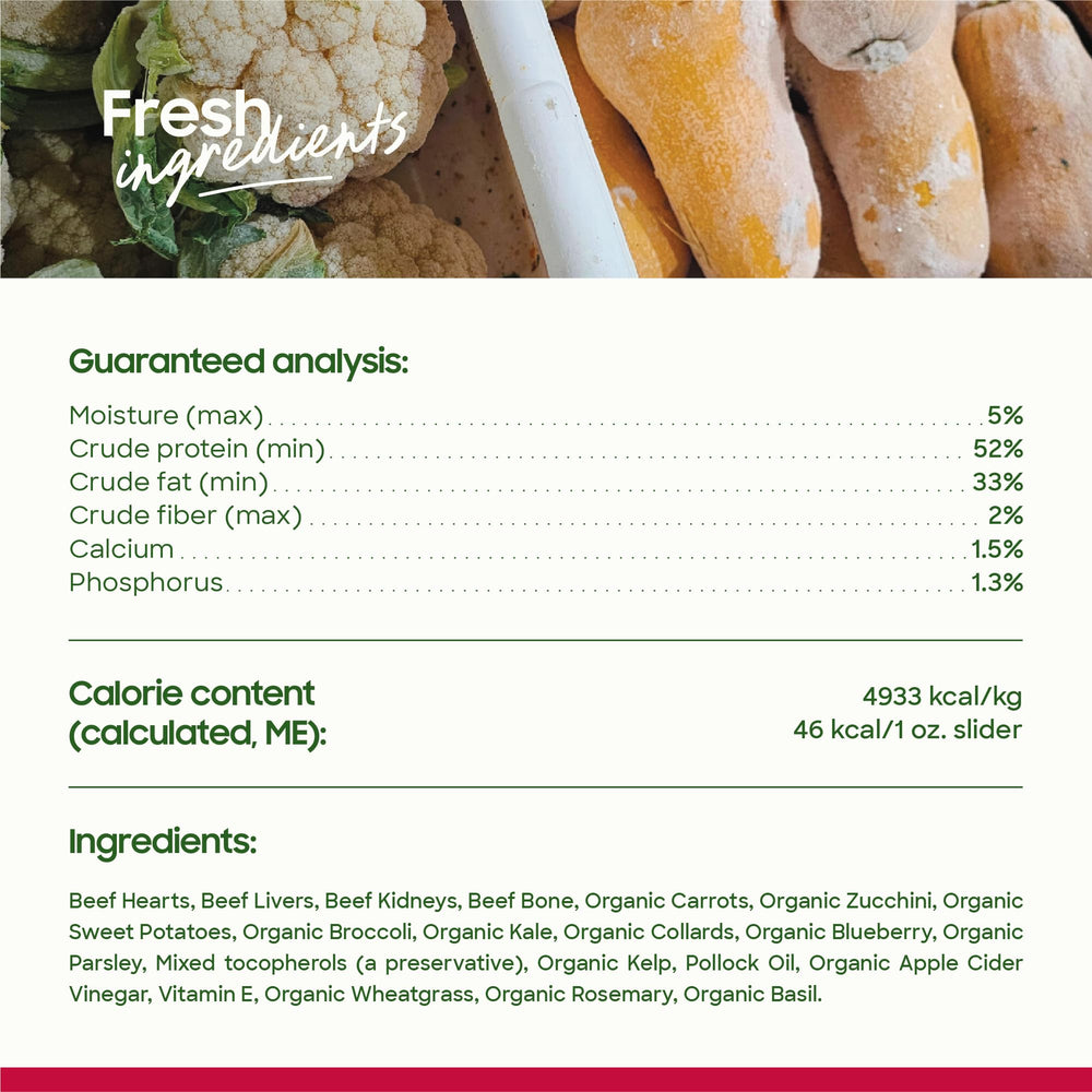 Grain-free formula from Smallbatch Pets, ready for serving.