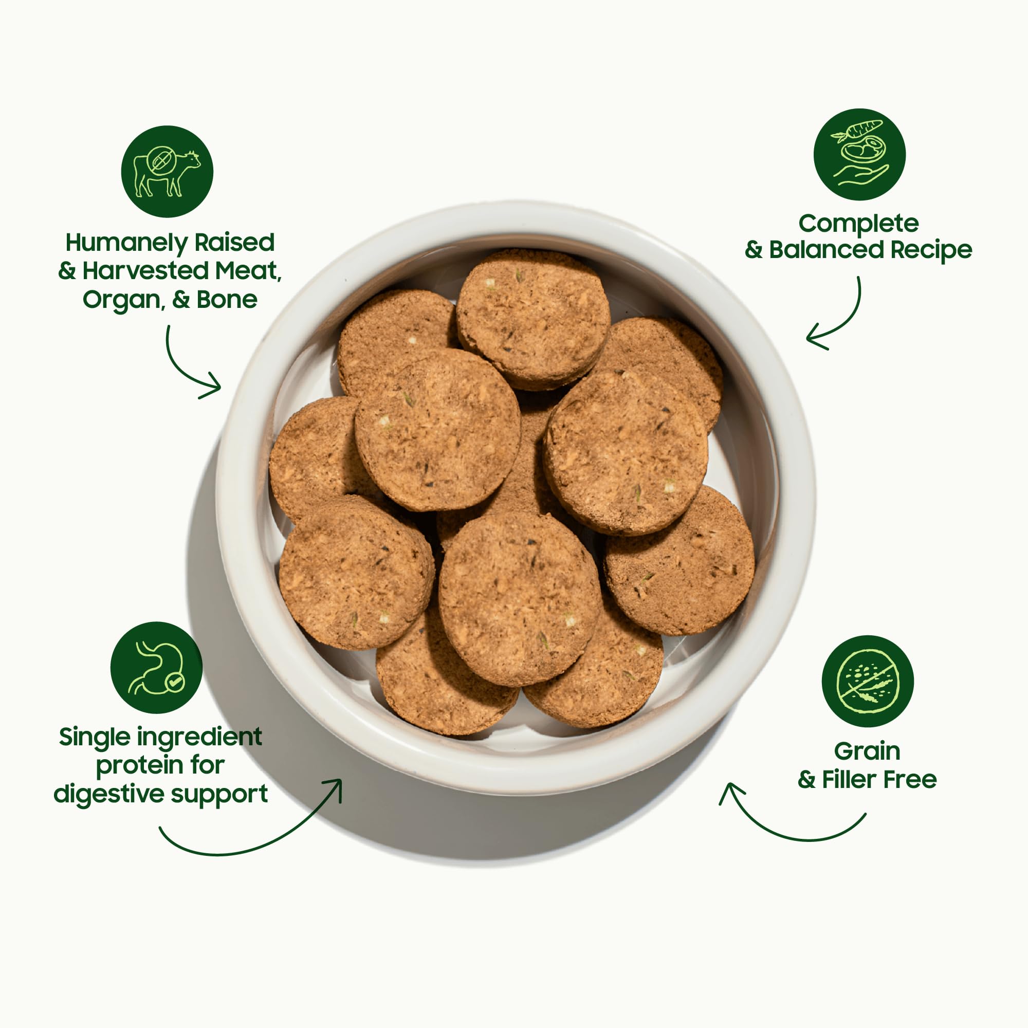 Smallbatch Pets organic vegetables and fruits image highlighting natural produce used in the recipe