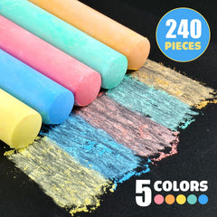 Small Fish jumbo chalk sticks, four inches long, easy grip for kids