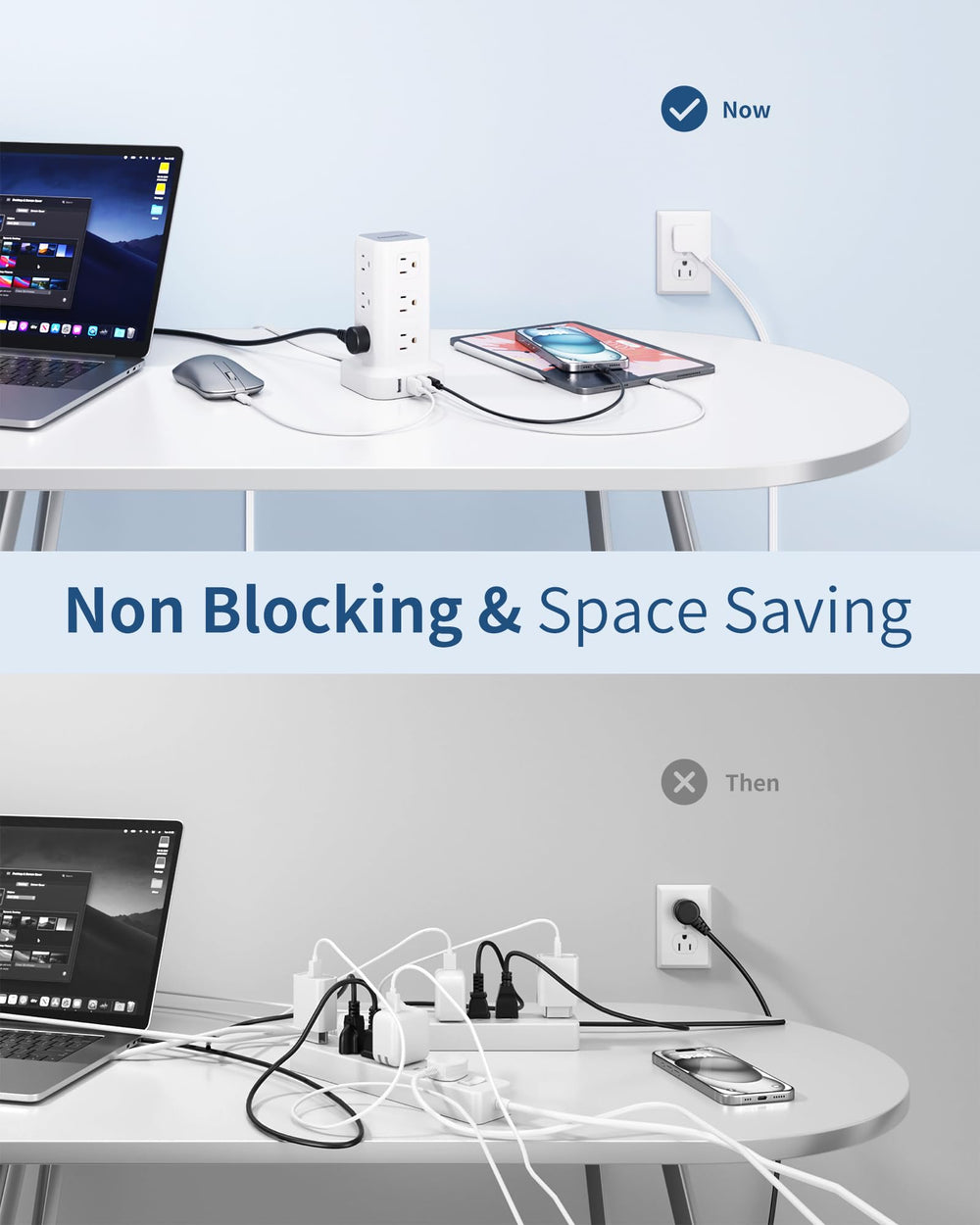 SMALLRT USB ports provide convenient charging for phones and tablets.