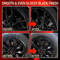 SMAPHY color-matching black wheel coating preserves OEM gloss on most wheels.