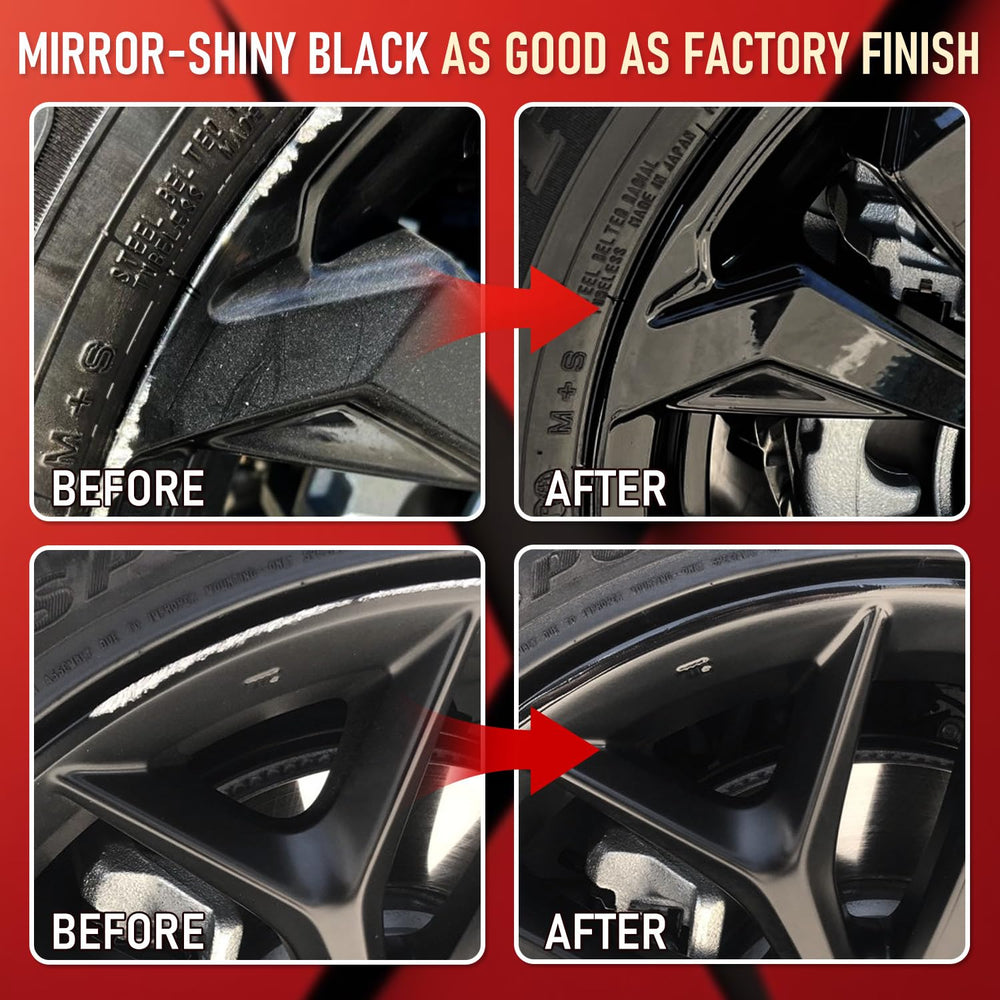 SMAPHY wheel scratch being repaired on a car wheel