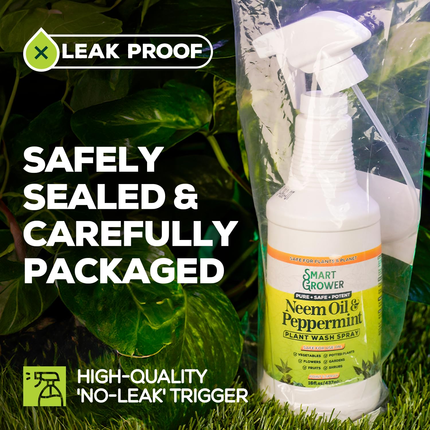 Eco-friendly packaging for Smart Grower neem oil spray